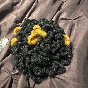 Black and Gold Knitted Accessory